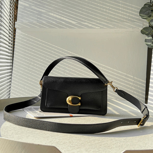 Tabby Shoulder Bag Black – Versatile Crossbody and Underarm Style