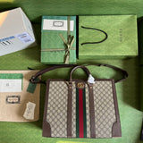 Classic Canvas Large Tote with Webbing Detail