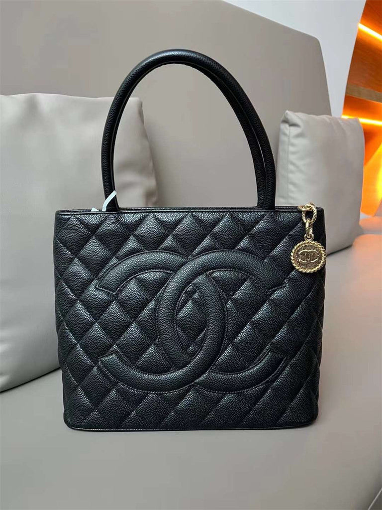 Caviar Medallion Tote Bag