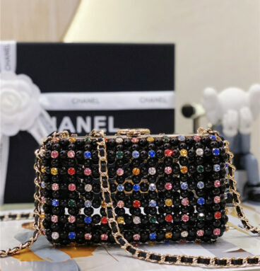 Glass Pearl Gem Evening Bag