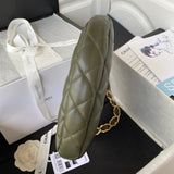 Soft Olive Underarm Hobo Bag
