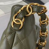 Soft Olive Underarm Hobo Bag
