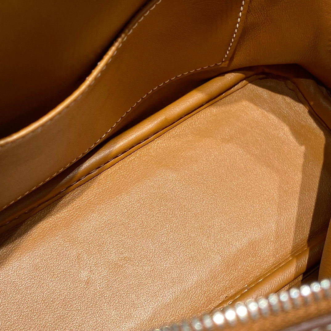 Classic Mini Structured Leather Top-Handle Bag