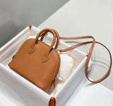 Classic Mini Structured Leather Top-Handle Bag