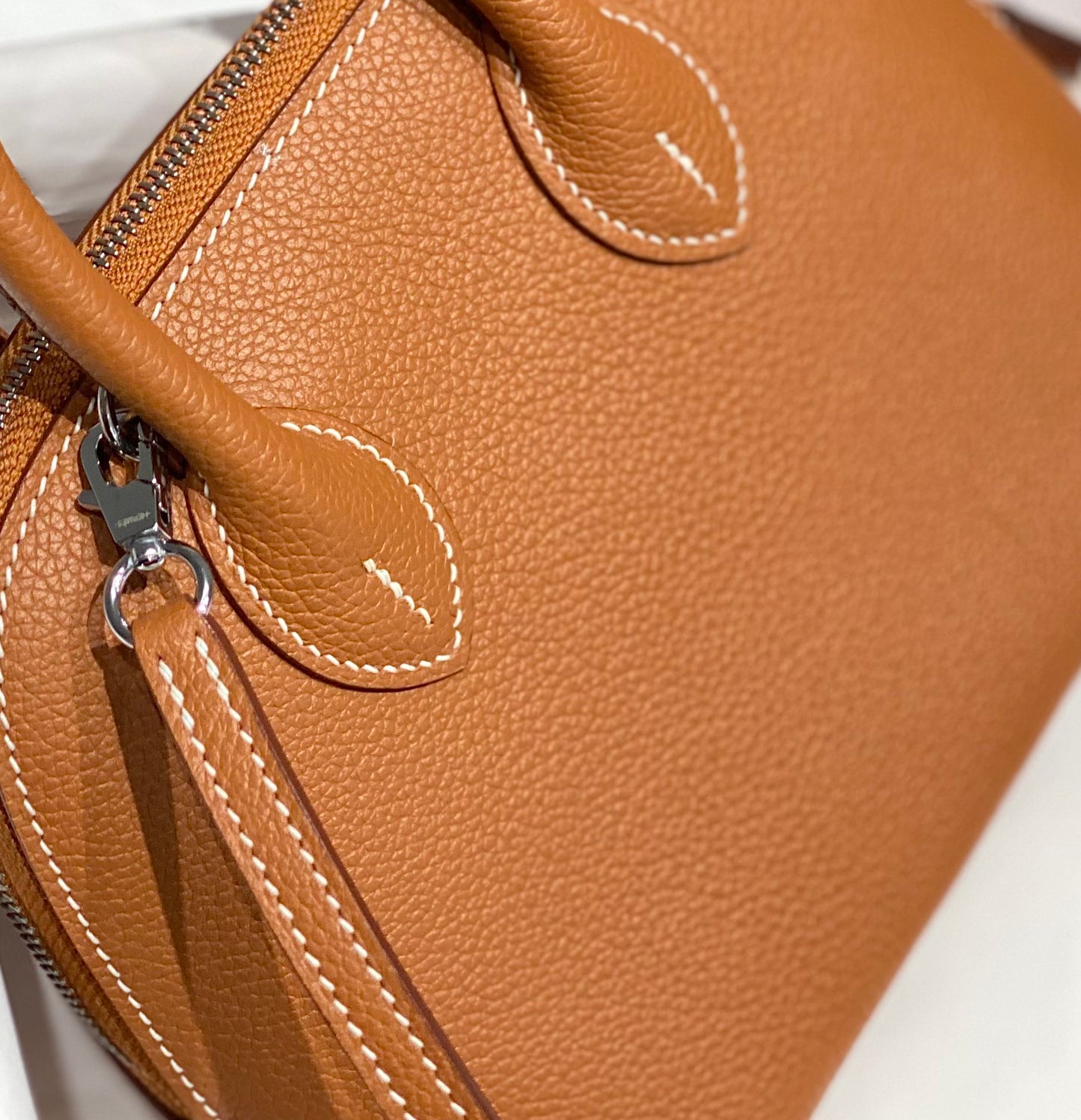 Classic Mini Structured Leather Top-Handle Bag