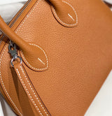 Classic Mini Structured Leather Top-Handle Bag