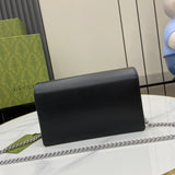 Monogram Canvas Chain Wallet with Double Emblem