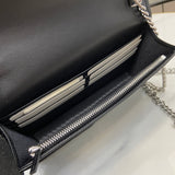 Monogram Canvas Chain Wallet with Double Emblem