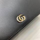 Monogram Canvas Chain Wallet with Double Emblem