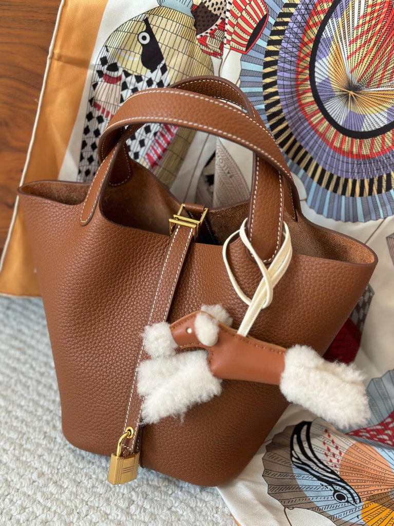 Classic Picotin Handbag with Silver Hardware