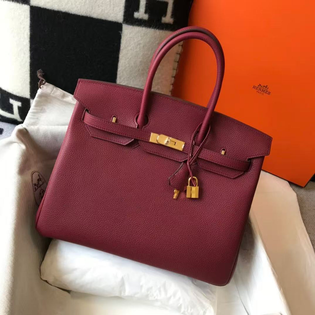Classic Birkin Handbag with Gold Hardware