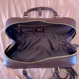 Arcadie Brown Leather Bowling Bag – Designer Inspired Bags