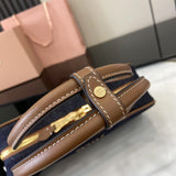 Beau Denim Top Handle Bag