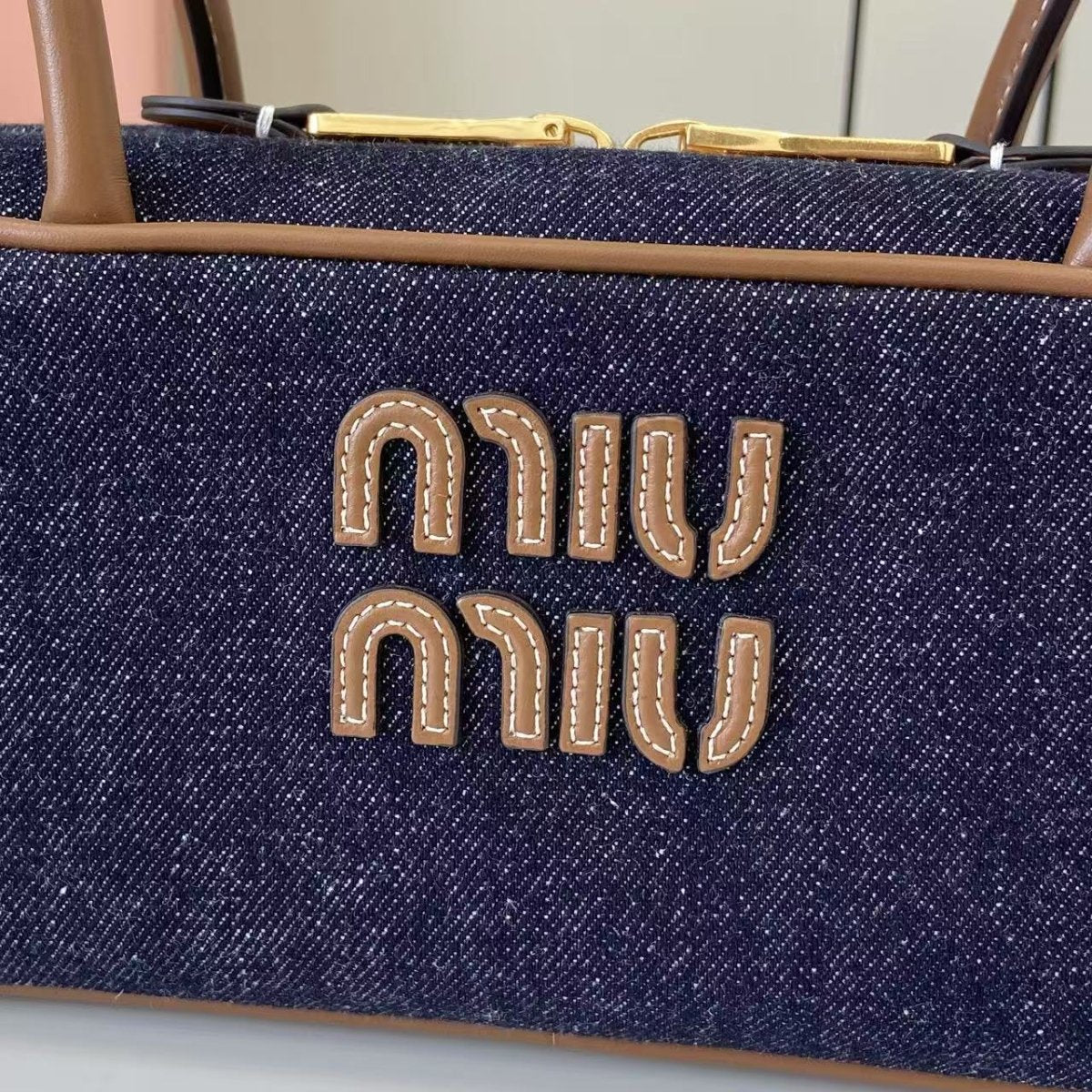 Beau Denim Top Handle Bag