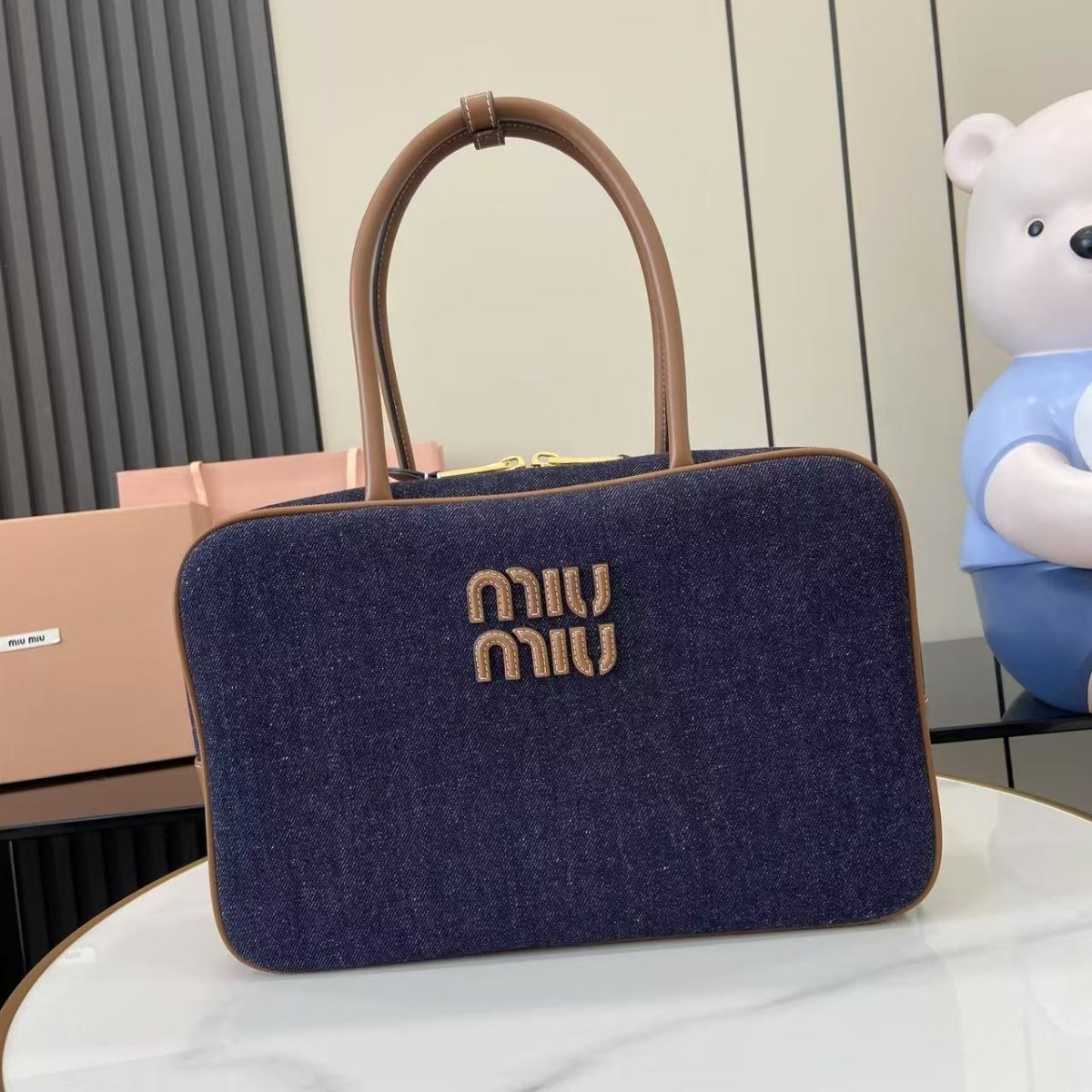 Beau Denim Top - Handle Bag