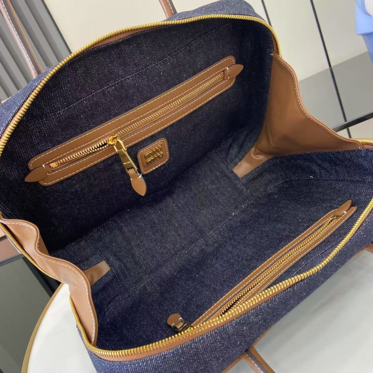Beau Denim Top - Handle Bag