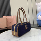 Beau Denim Top Handle Bag