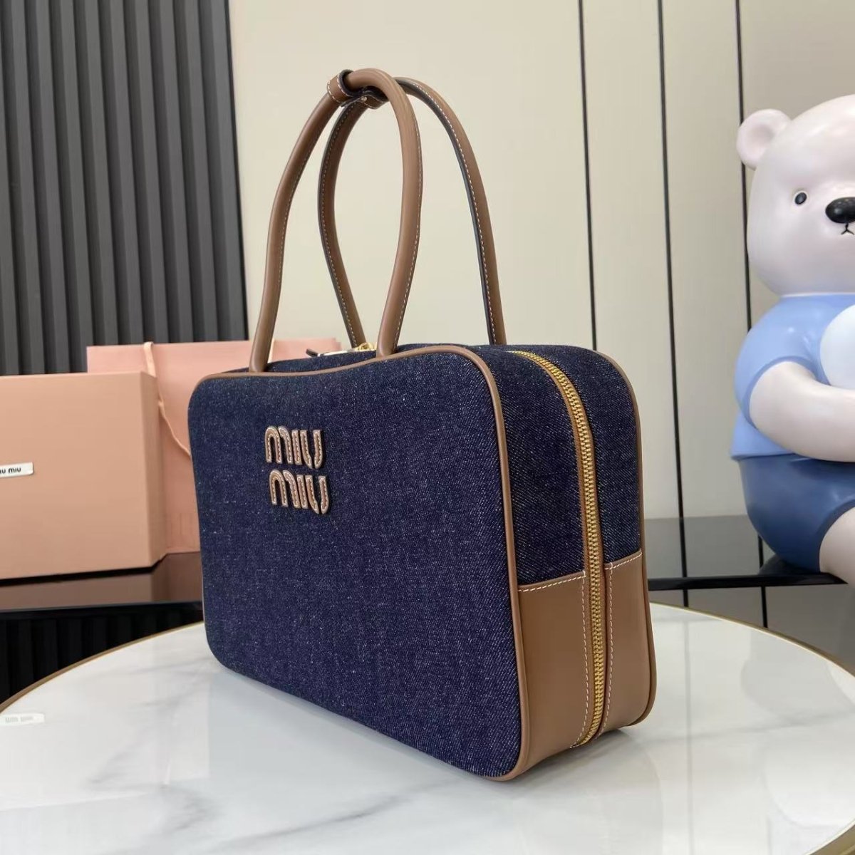 Beau Denim Top - Handle Bag