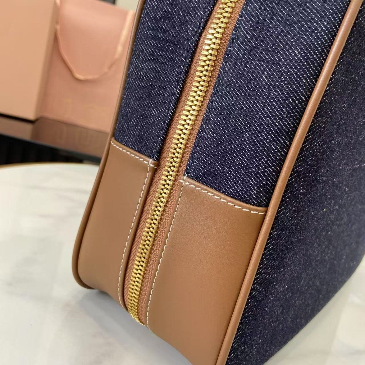 Beau Denim Top - Handle Bag