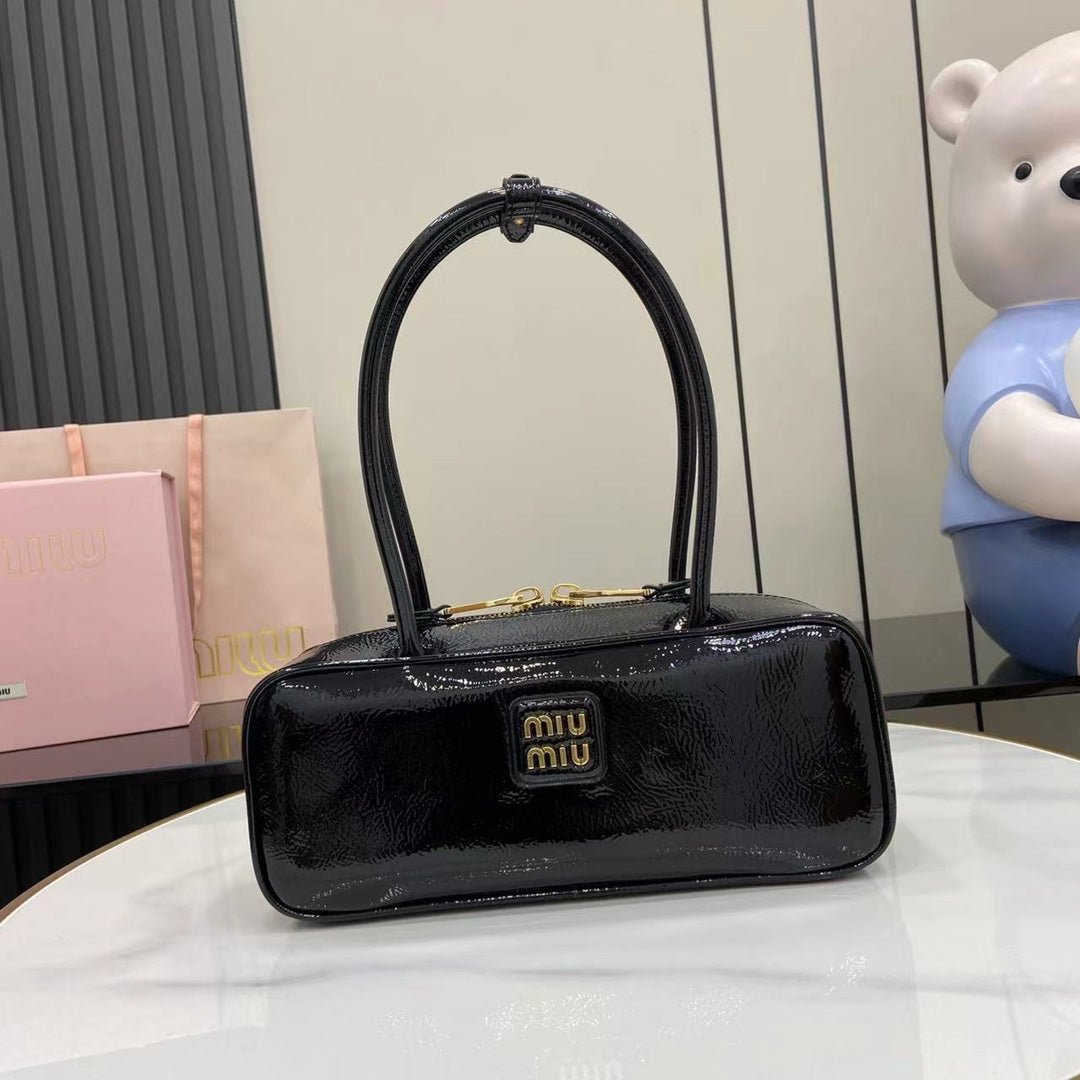 Beau Naplak Patent Leather Bag