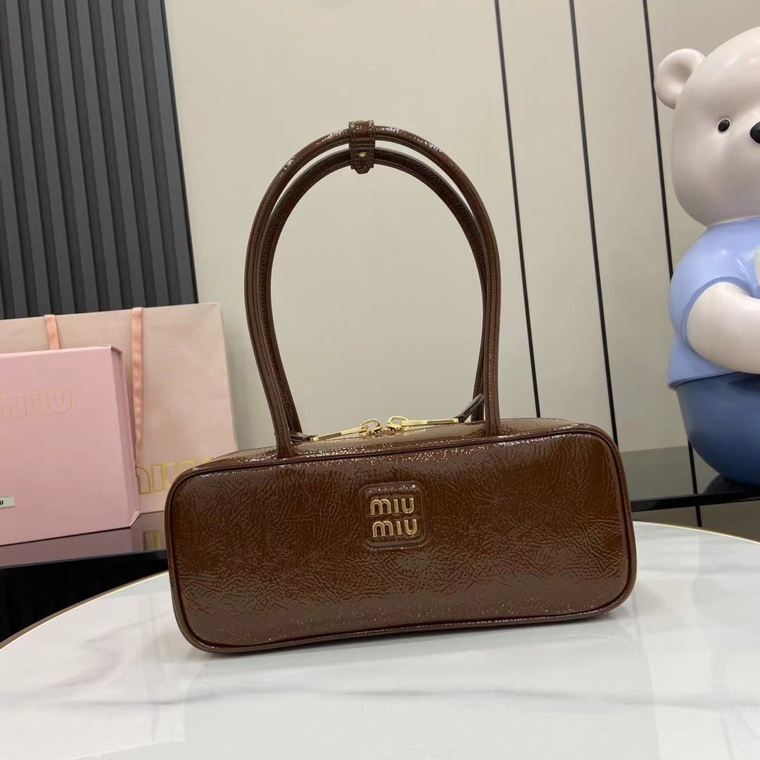 Beau Naplak Patent Leather Bag