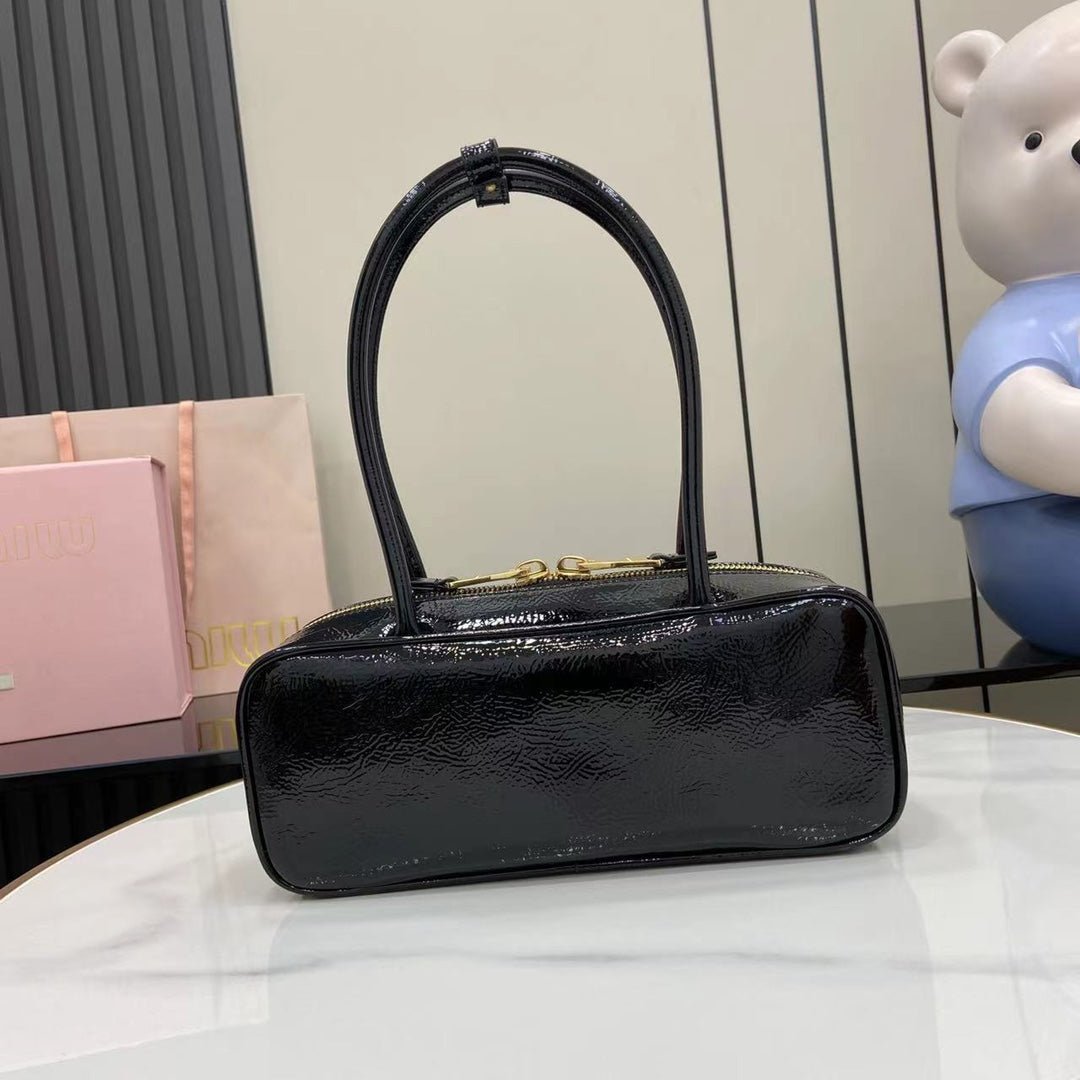 Beau Naplak Patent Leather Bag