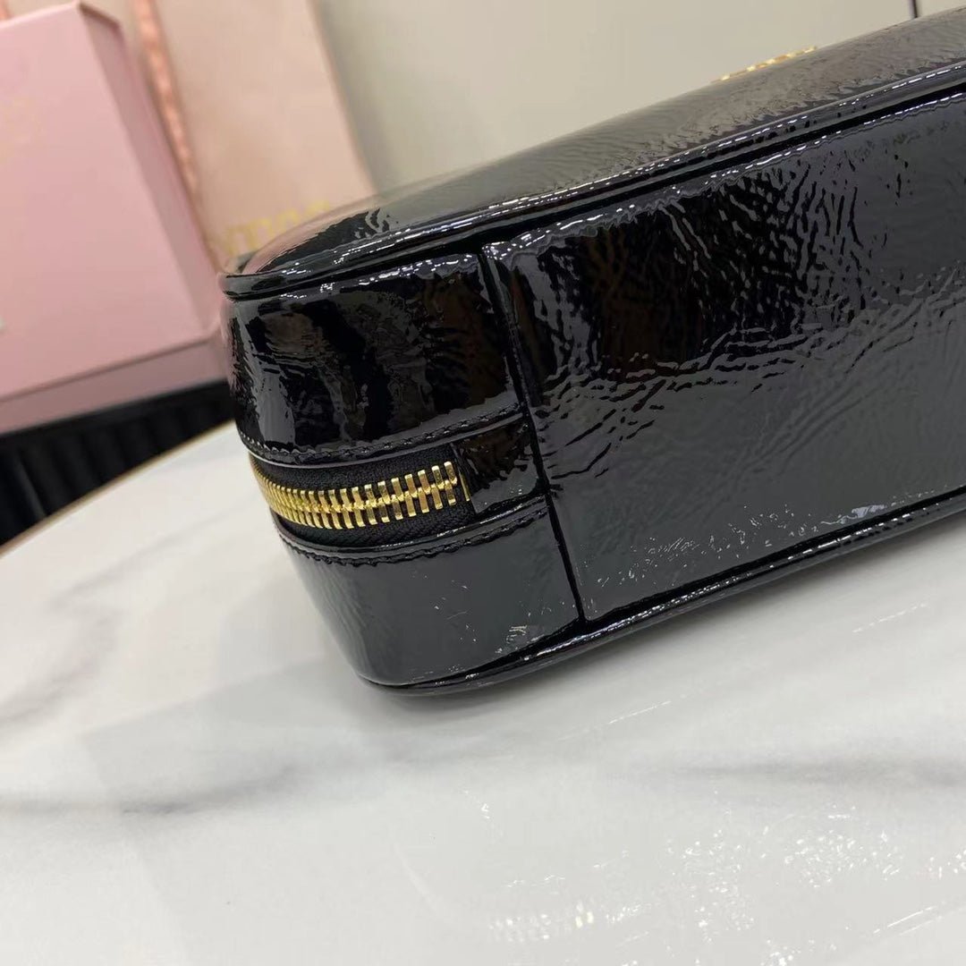 Beau Naplak Patent Leather Bag