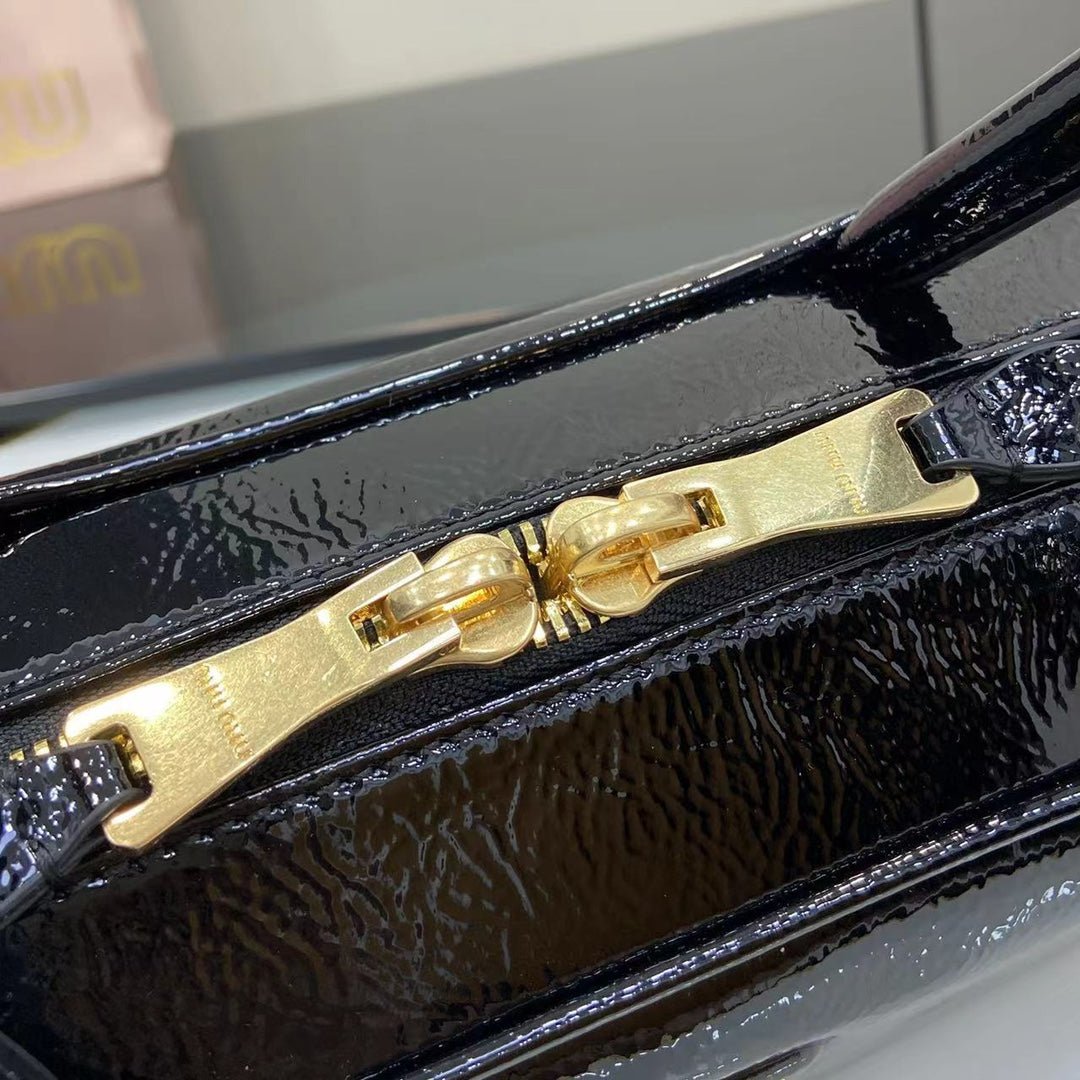 Beau Naplak Patent Leather Bag