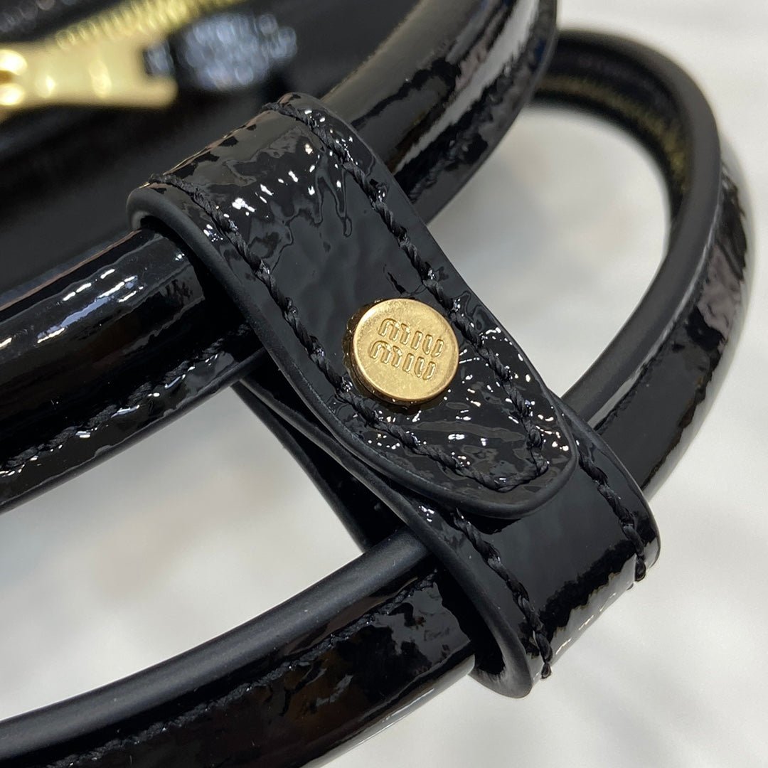 Beau Naplak Patent Leather Bag