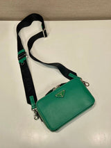 Brique Saffiano Leather Crossbody Bag – Elegant 2024 Minimalist Design