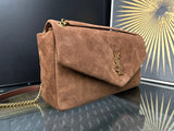 Calypso Large Suede Shoulder Bag – Luxury Inspired Elegant Design