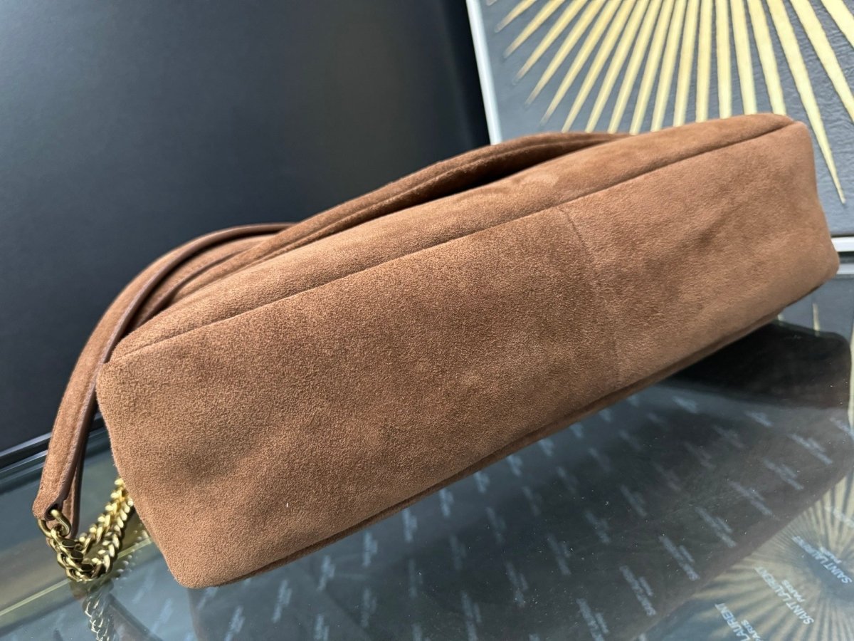 Calypso Large Suede Shoulder Bag – Luxury Inspired Elegant Design