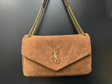 Calypso Large Suede Shoulder Bag – Luxury Inspired Elegant Design