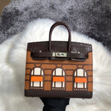 Classic Birkin 20 Sellier Faubourg Snow Handbag