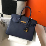 Classic Birkin Handbag with Gold Hardware