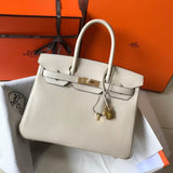 Classic Birkin Handbag with Gold Hardware
