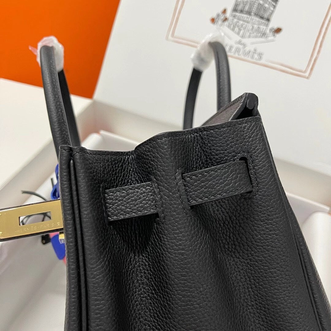 Classic Birkin Handbag with Gold Hardware