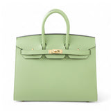 Classic Birkin Handbag with Gold Hardware