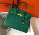 Classic Birkin Handbag with Gold Hardware