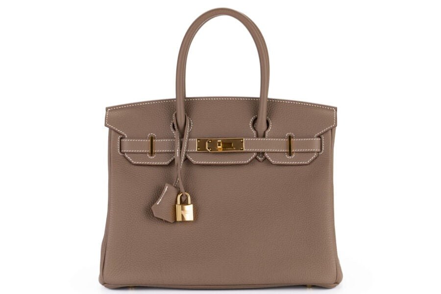 Classic Birkin Handbag with Gold Hardware