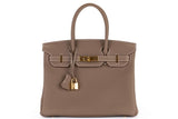 Classic Birkin Handbag with Gold Hardware