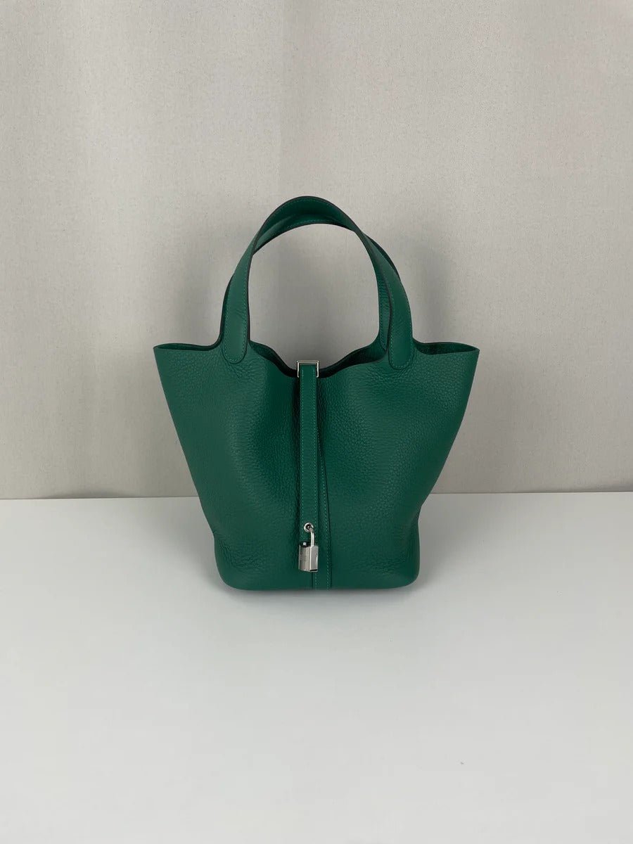 Classic Picotin Handbag with Silver Hardware