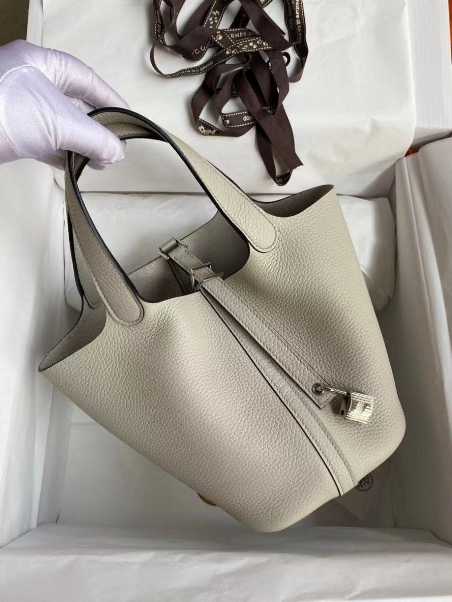 Classic Picotin Handbag with Silver Hardware