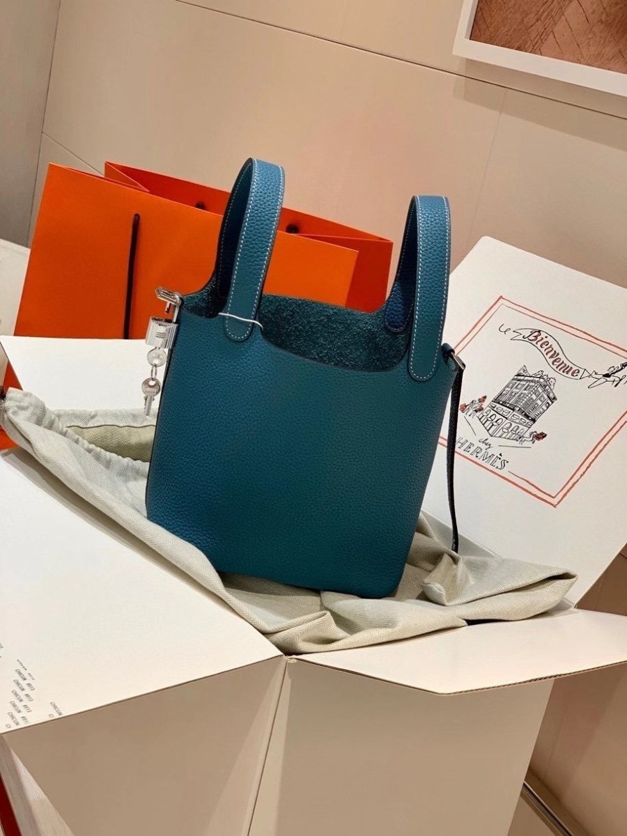 Classic Picotin Handbag with Silver Hardware