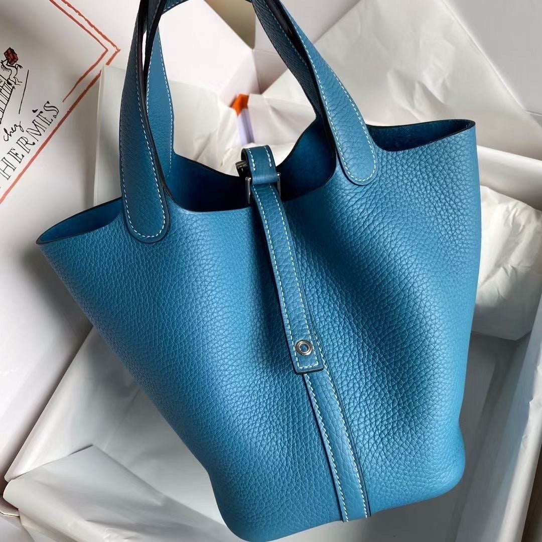 Classic Picotin Handbag with Silver Hardware