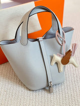 Classic Picotin Handbag with Silver Hardware