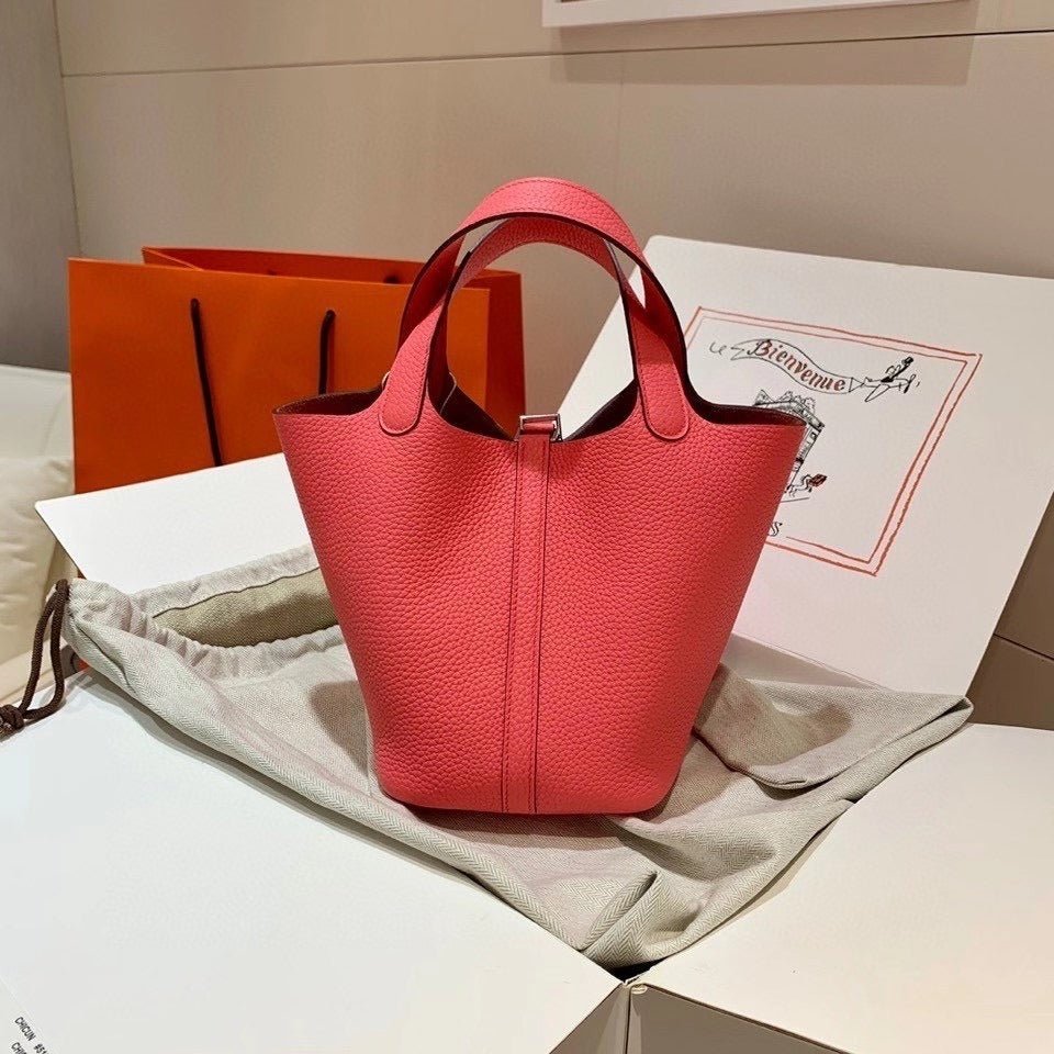 Classic Picotin Handbag with Silver Hardware