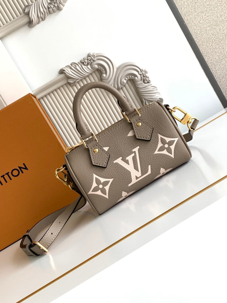 Tourterelle Crème Speedy Bandoulière Handbag – Designer Inspired Bags