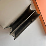 Constance 24 Ostrich Leather Bag – Dual Hardware Luxury Inspired