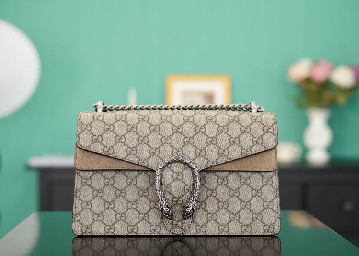 Dionysus Bag – Luxury Inspired Red Suede Detail Design